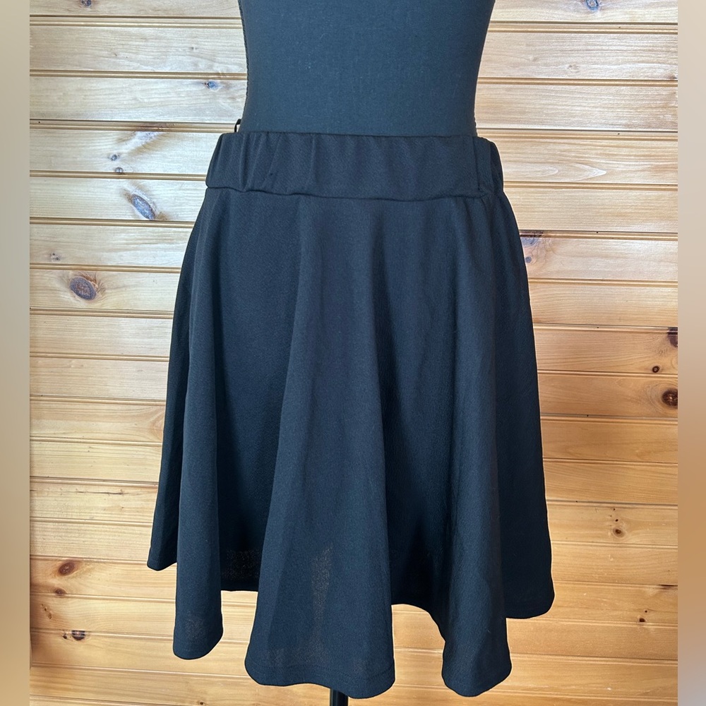 SHEIN Curve Elastic Waist Black Skirt - Size 12 / 0XL